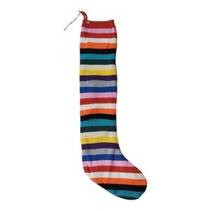 NWT XL LEGO Rainbow Striped Christmas Stocking